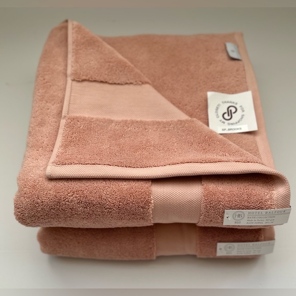 🎁Hotel Balfour Bath Towel Set - Rosecloud - 750 & 805 gsm -9 PCS Made in Turkey - Picture 2 of 11